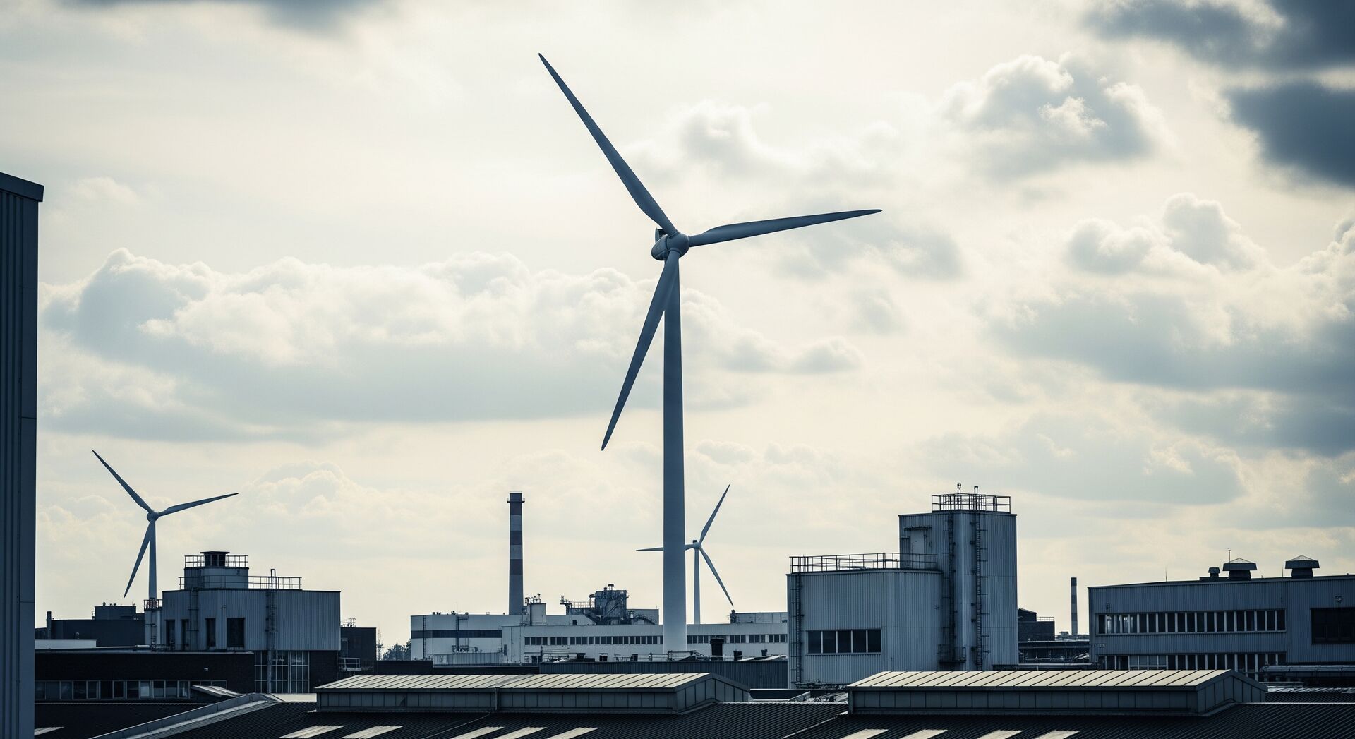 Windkraftanlagen im Industriegebiet